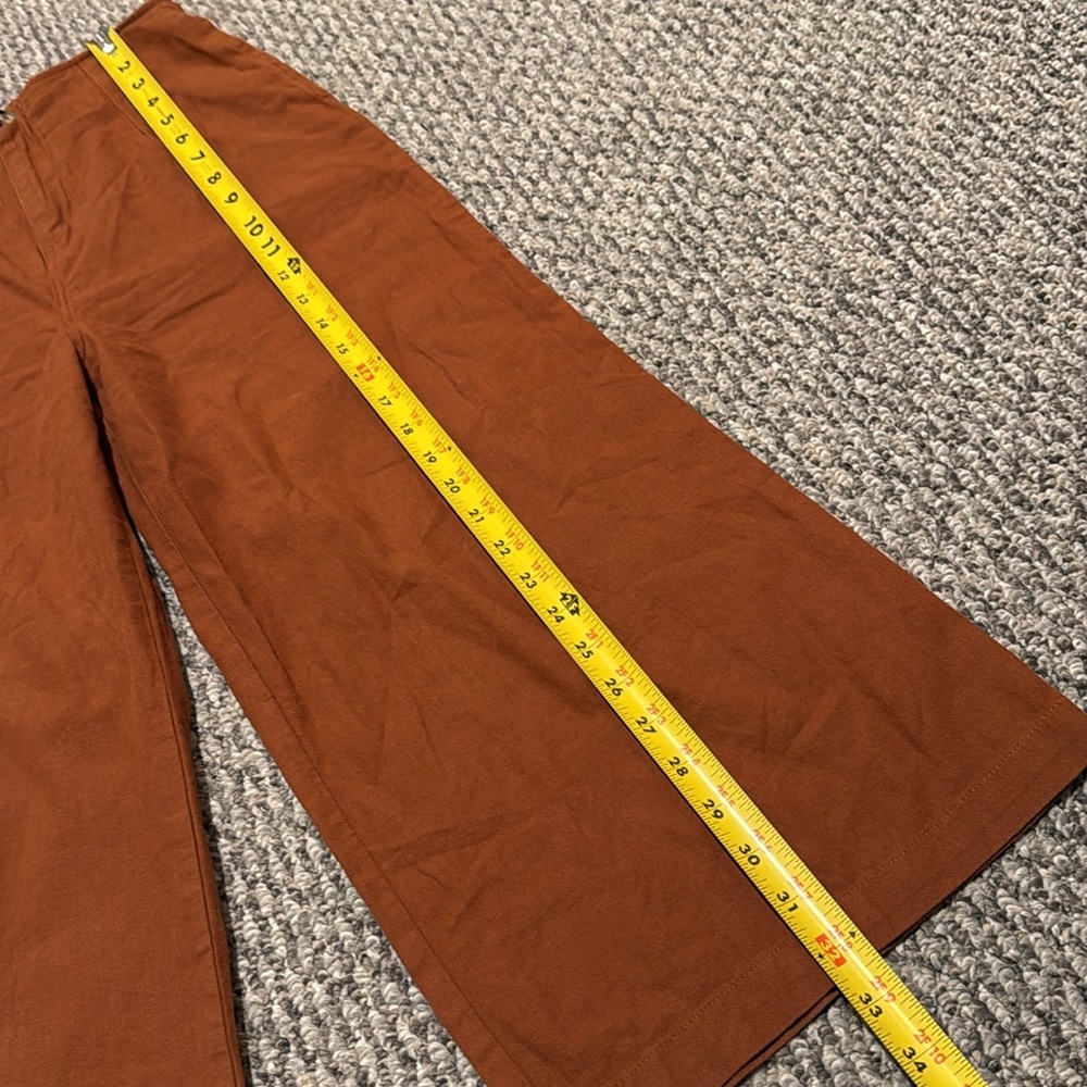 good luck gem rust brick cropped wide leg pants - Picture 4 of 9